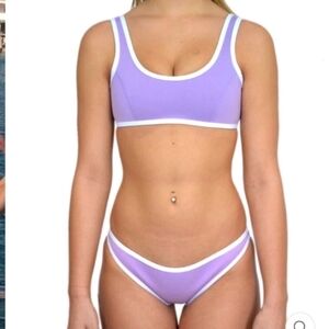 Hoaka purple bikini set size x-small